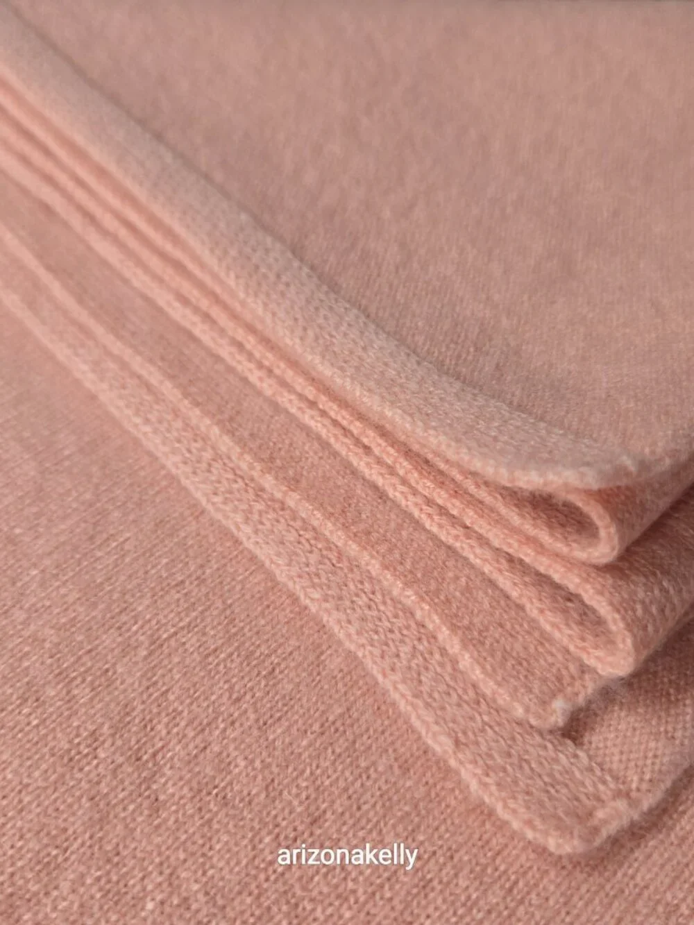 NWT Garnet Hill Cashmere Scarf Pink Knit - Picture 13 of 16